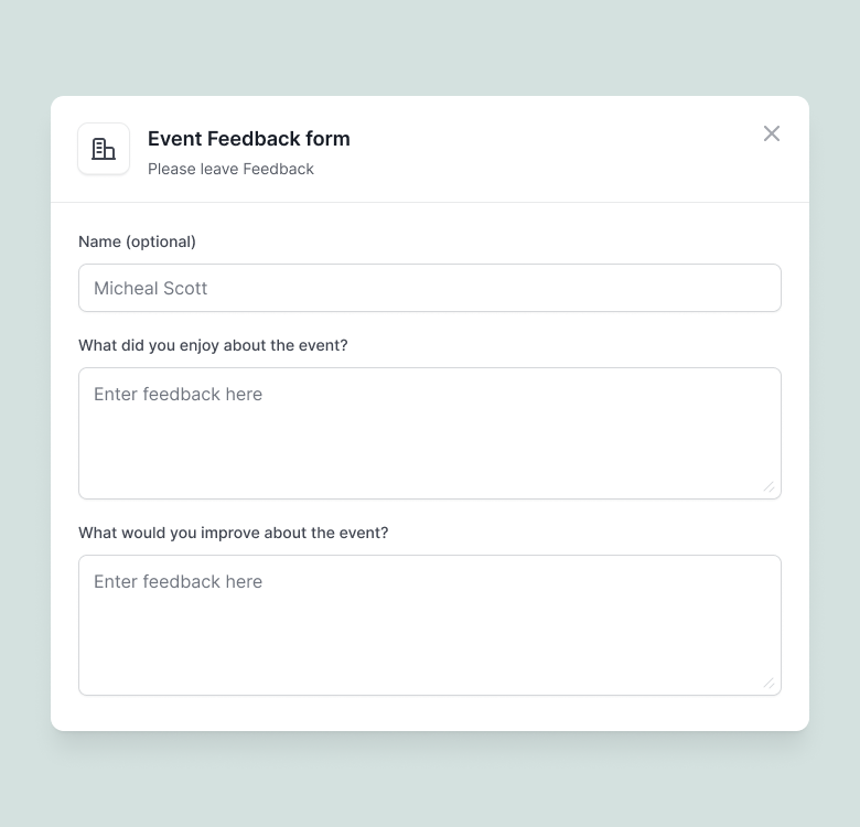 Feedback Forms