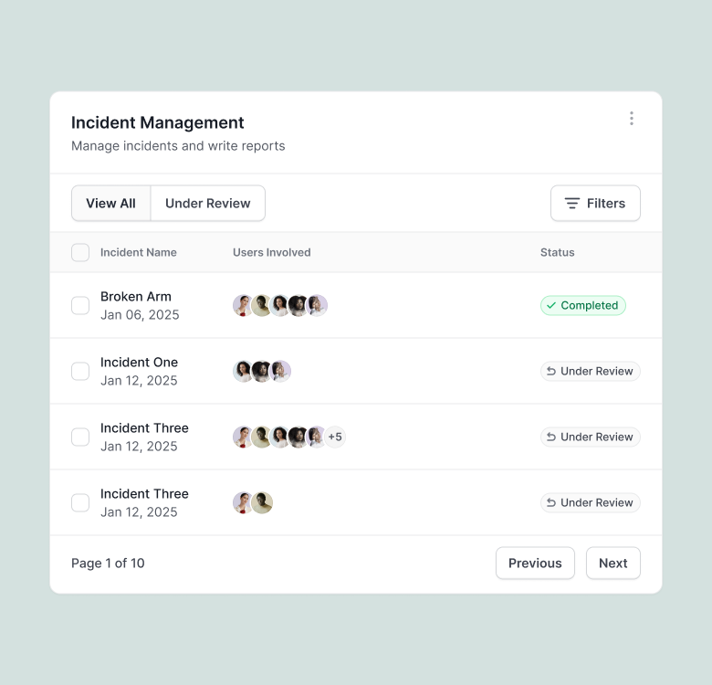 Incident Reporting